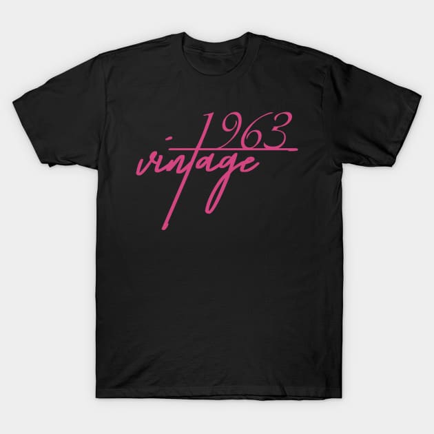 1963 Vintage. 57th Birthday Cool Gift Idea T-Shirt by FromHamburg